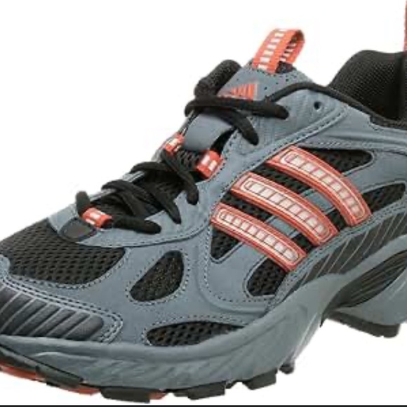 Adidas Black and Orange Athletic Shoes - Picture 1 of 9